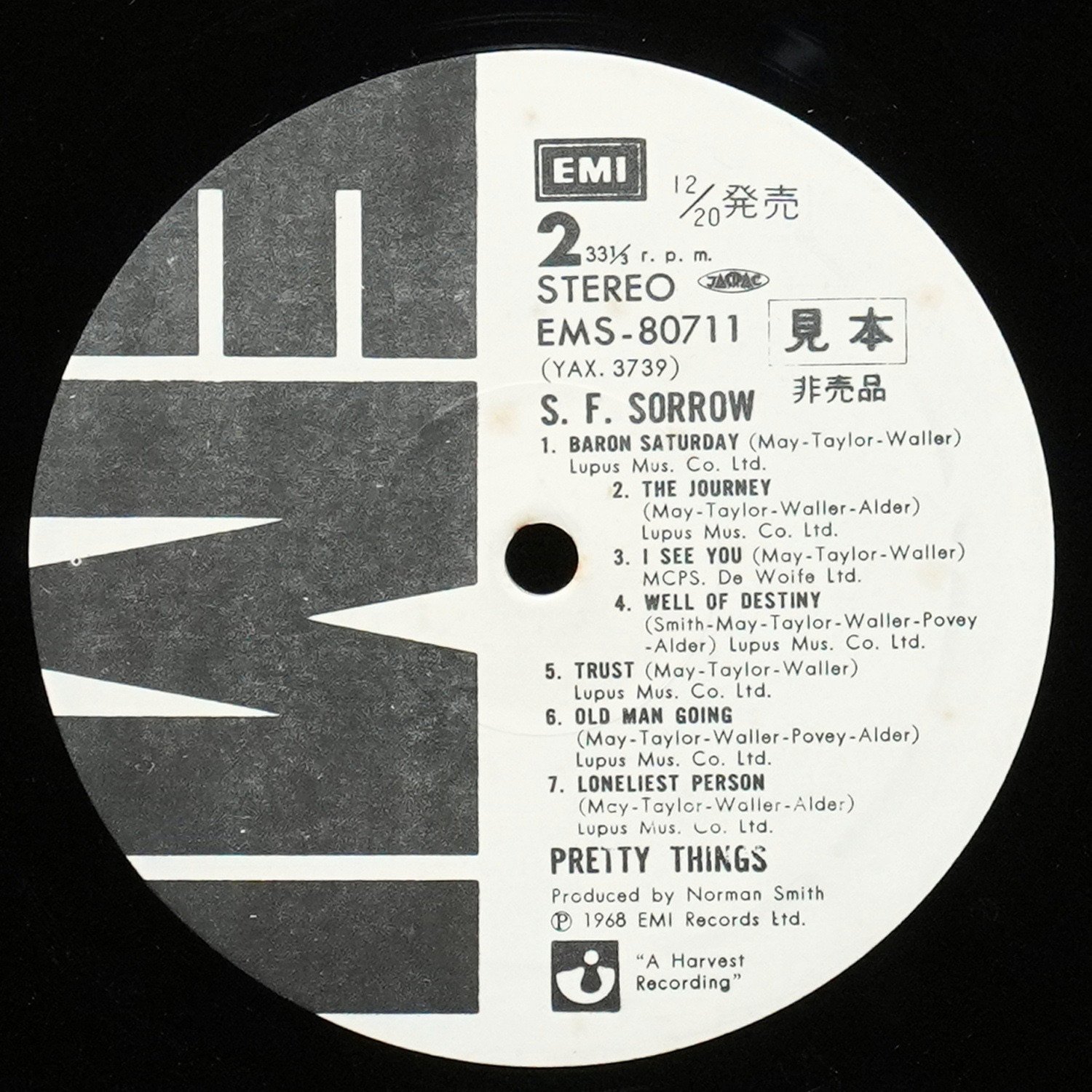 LP Pretty Things — S. F. Sorrow (промо) фото 4