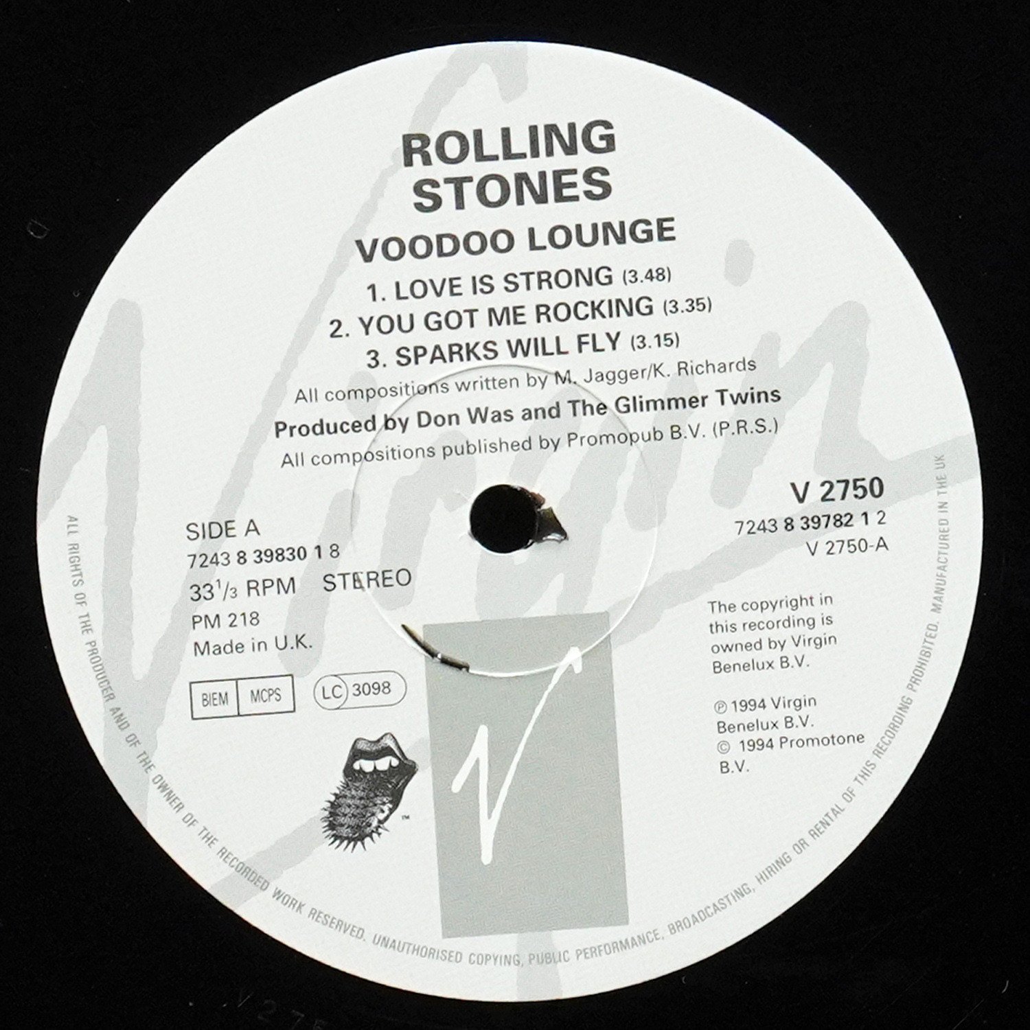 LP Rolling Stones — Voodoo Lounge (2LP) фото 3