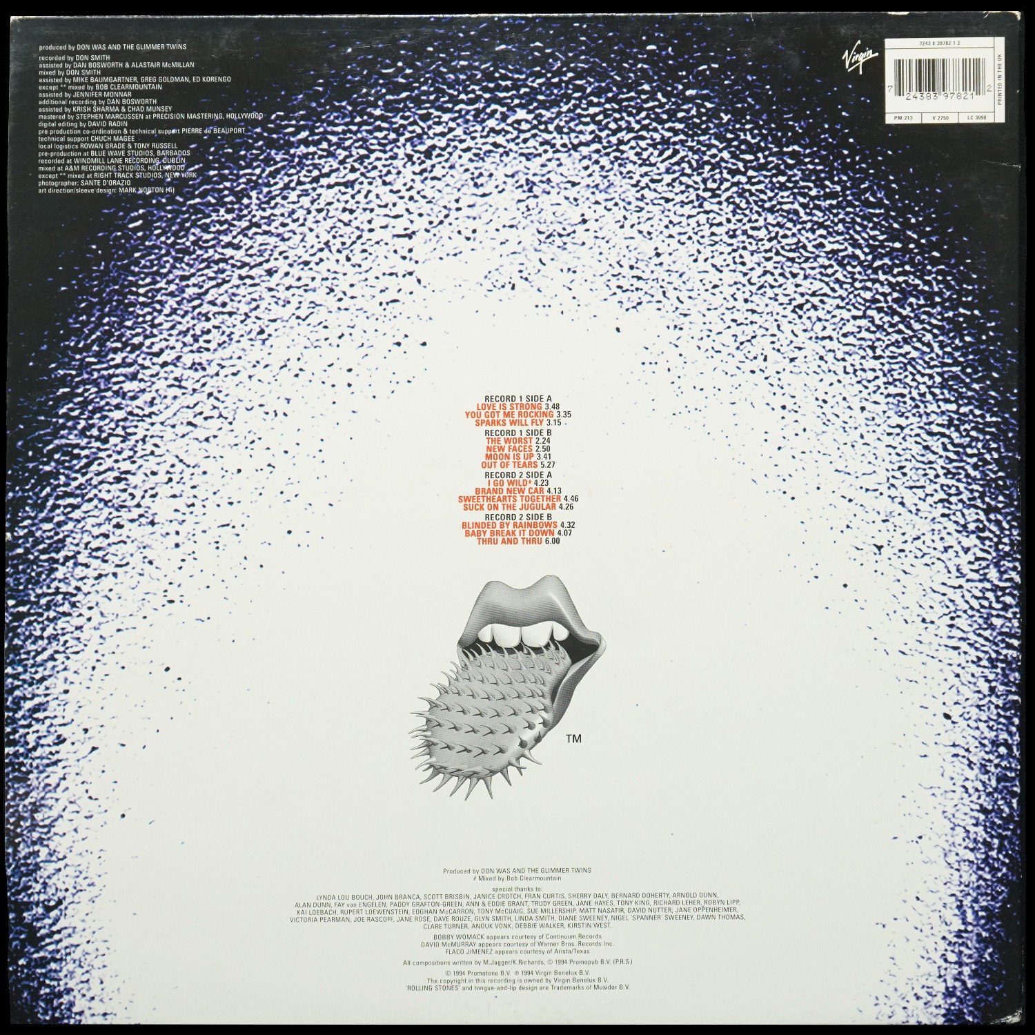 LP Rolling Stones — Voodoo Lounge (2LP) фото 2