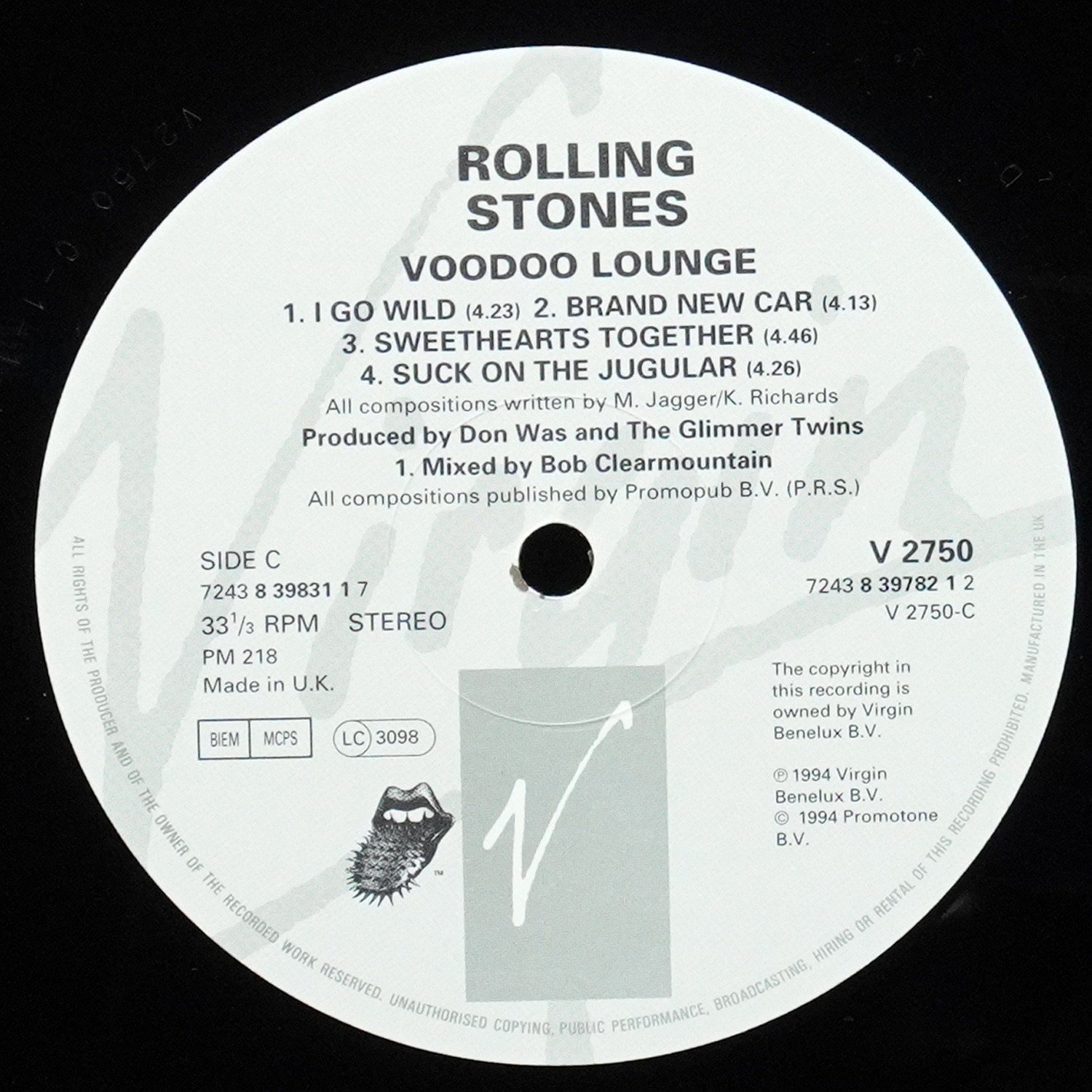 LP Rolling Stones — Voodoo Lounge (2LP) фото 5