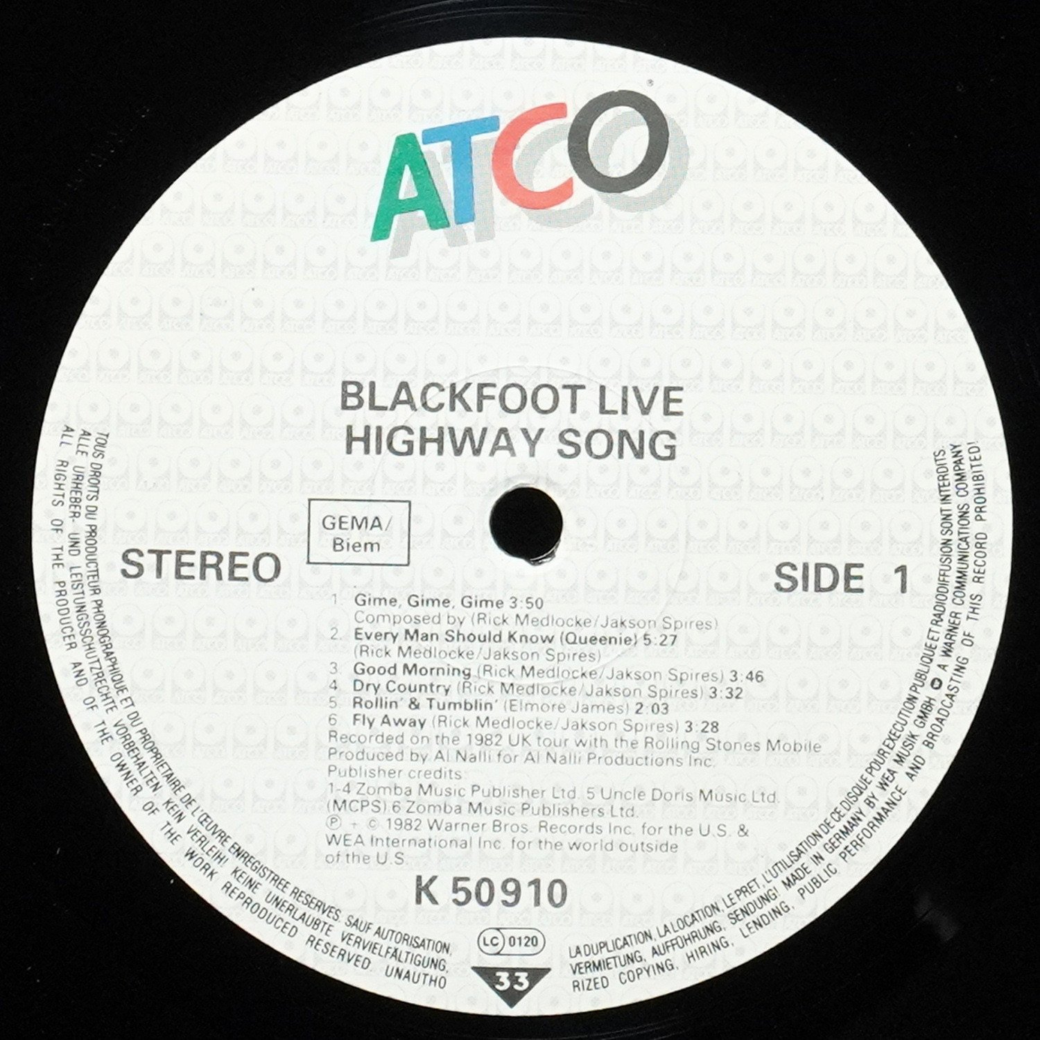 LP Blackfoot — Highway Song - Blackfoot Live фото 3