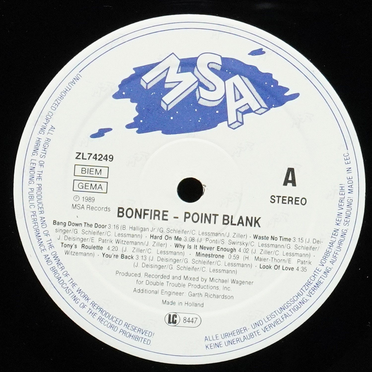 LP Bonfire — Point Blank фото 3