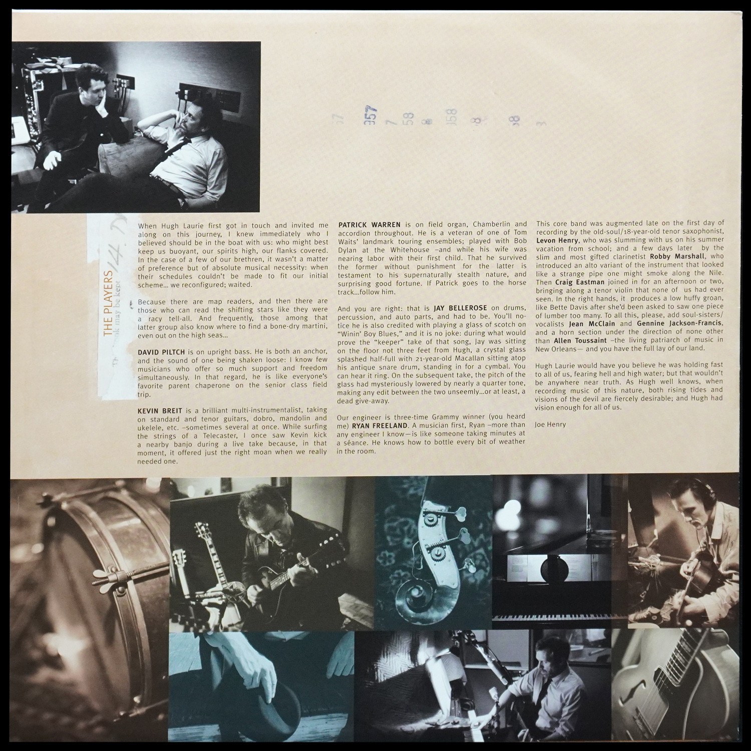 LP Hugh Laurie — Let Them Talk (2LP) фото 8