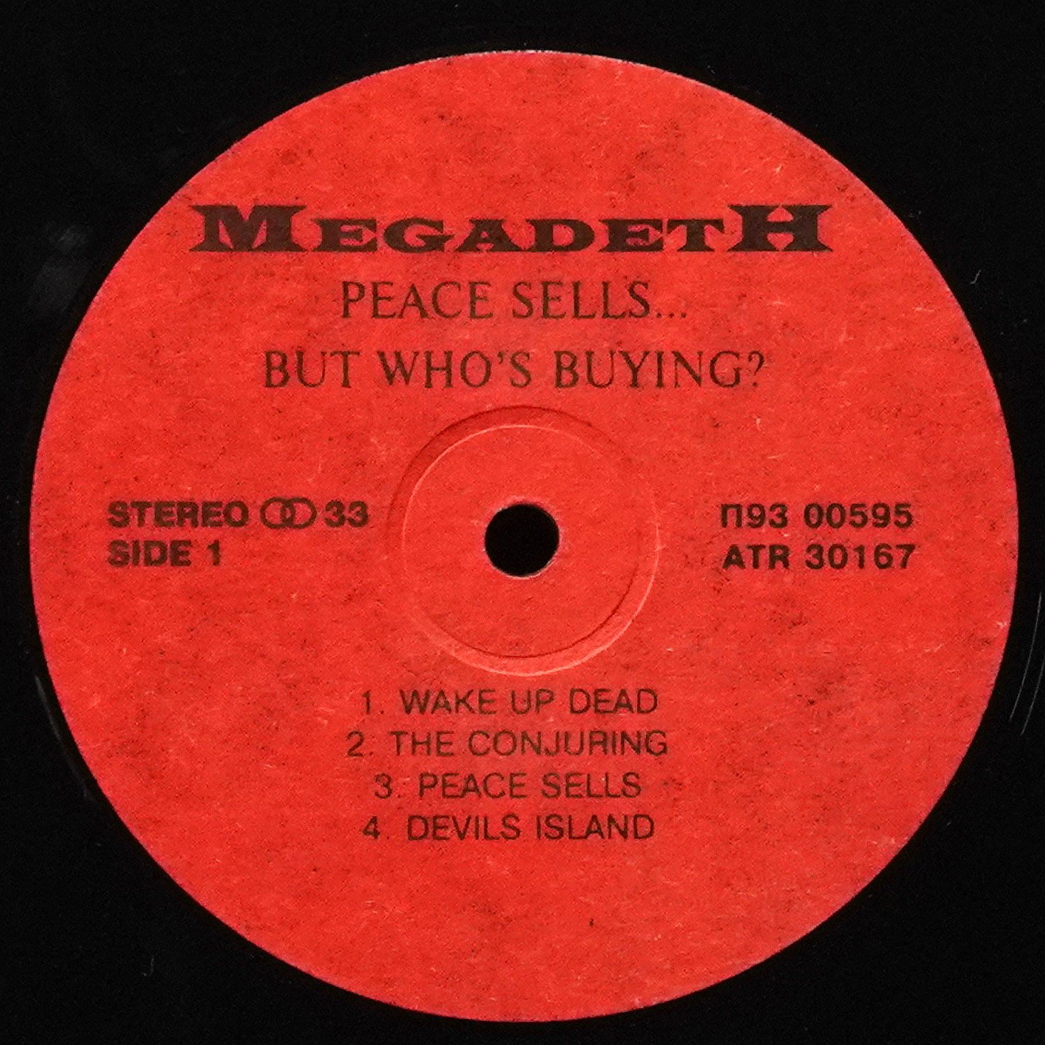 LP Megadeth — Peace Sells... But Who's Buying? фото 3