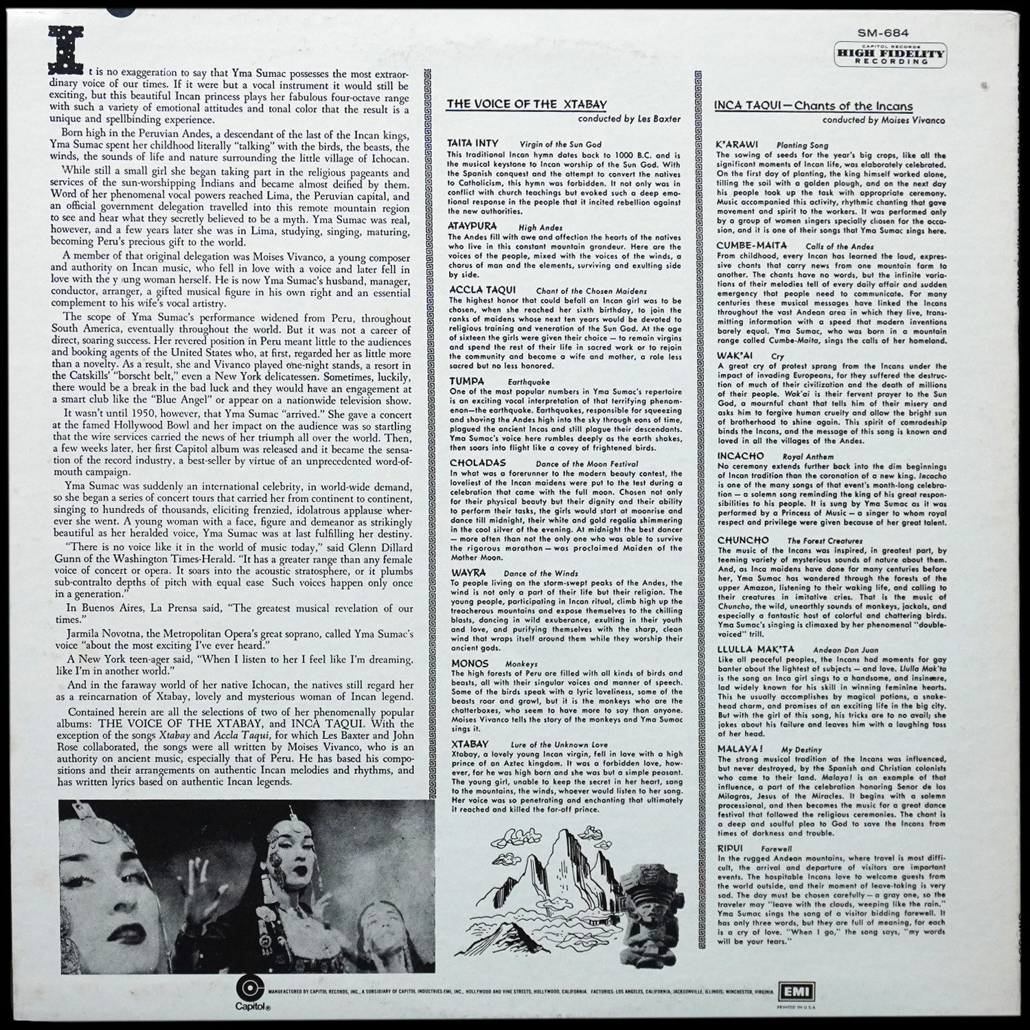 LP Yma Sumac — Voice Of The Xtabay фото 2