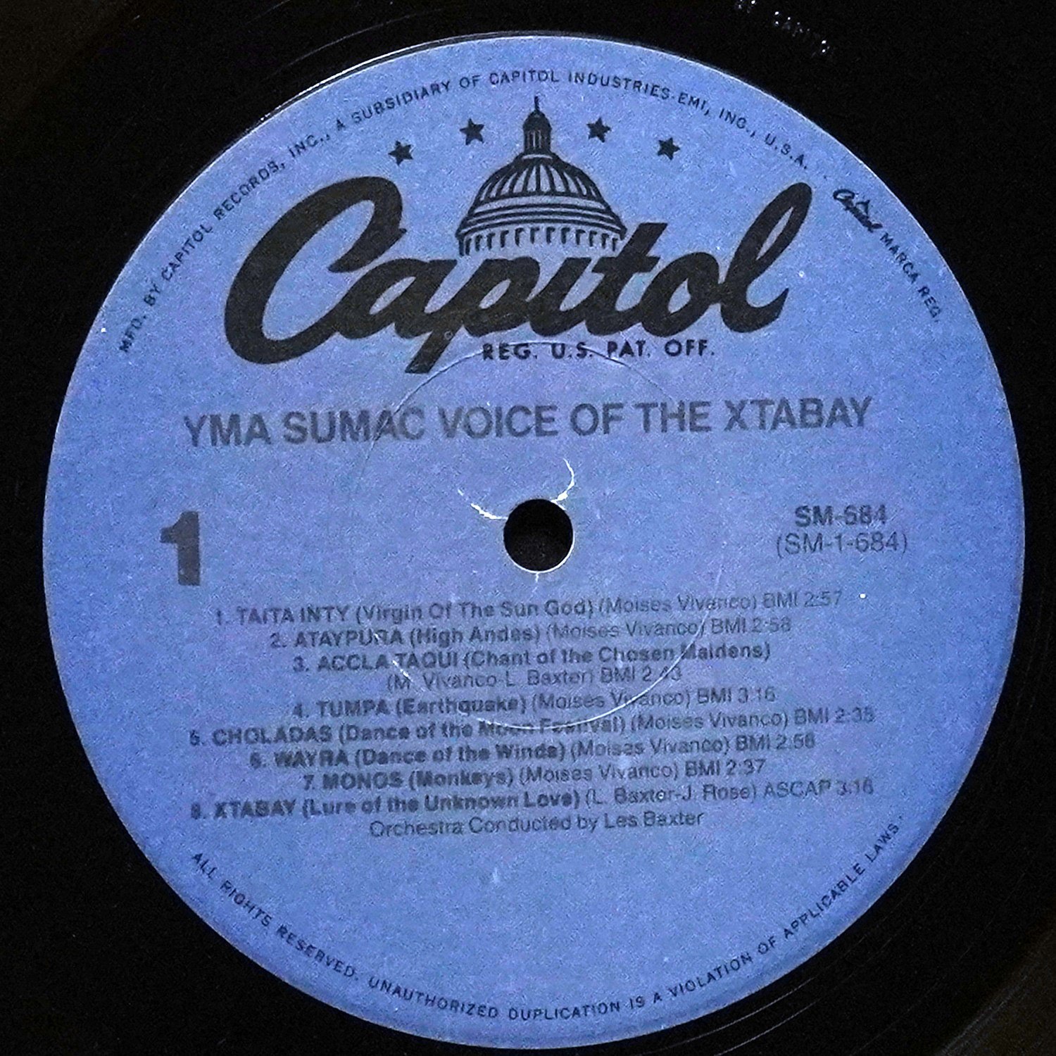 LP Yma Sumac — Voice Of The Xtabay фото 3