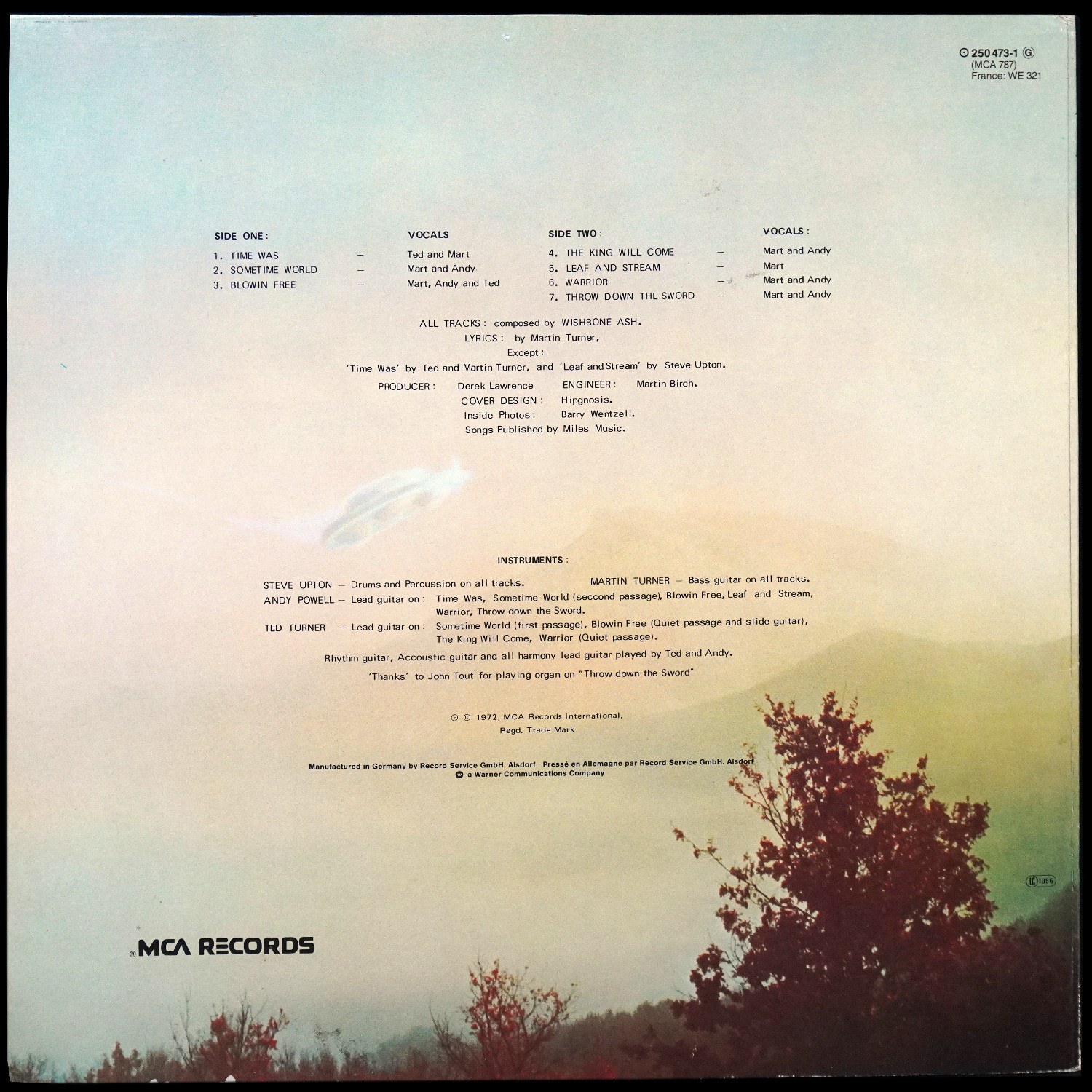 LP Wishbone Ash — Argus фото 2