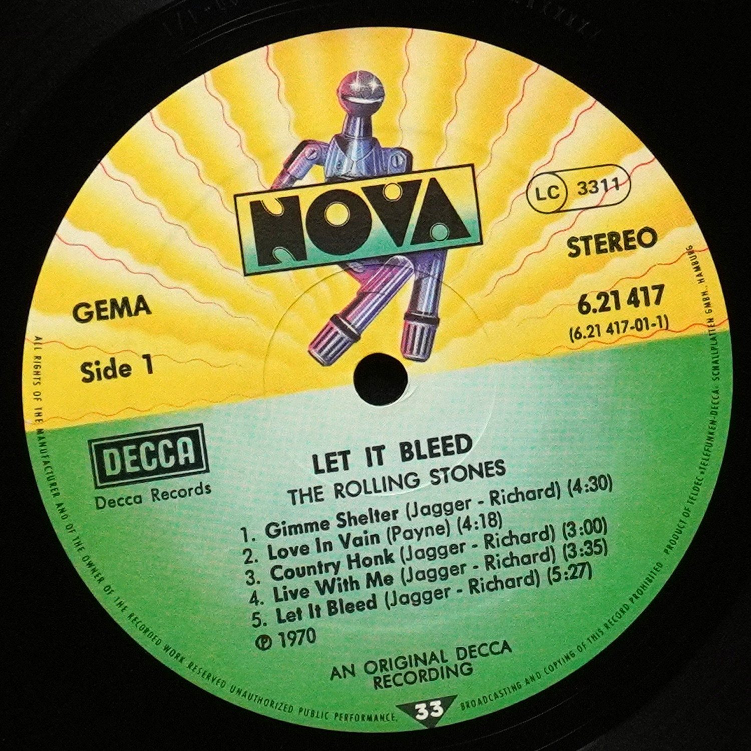 LP Rolling Stones — Let It Bleed фото 3