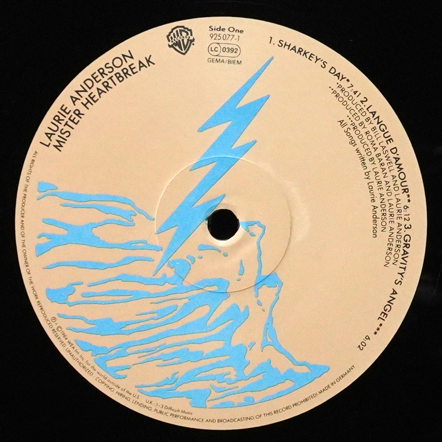 LP Laurie Anderson — Mister Heartbreak фото 2