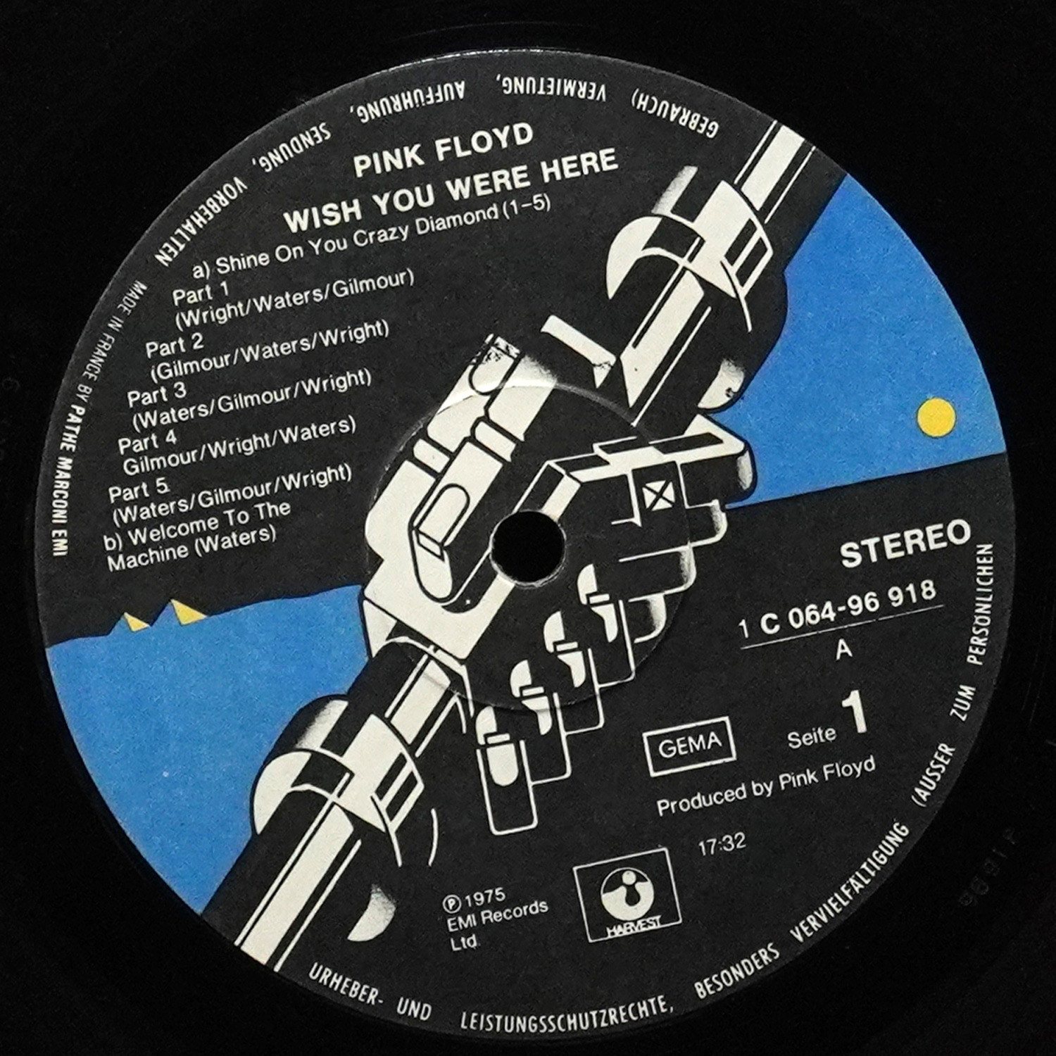 LP Pink Floyd — Wish You Were Here фото 3