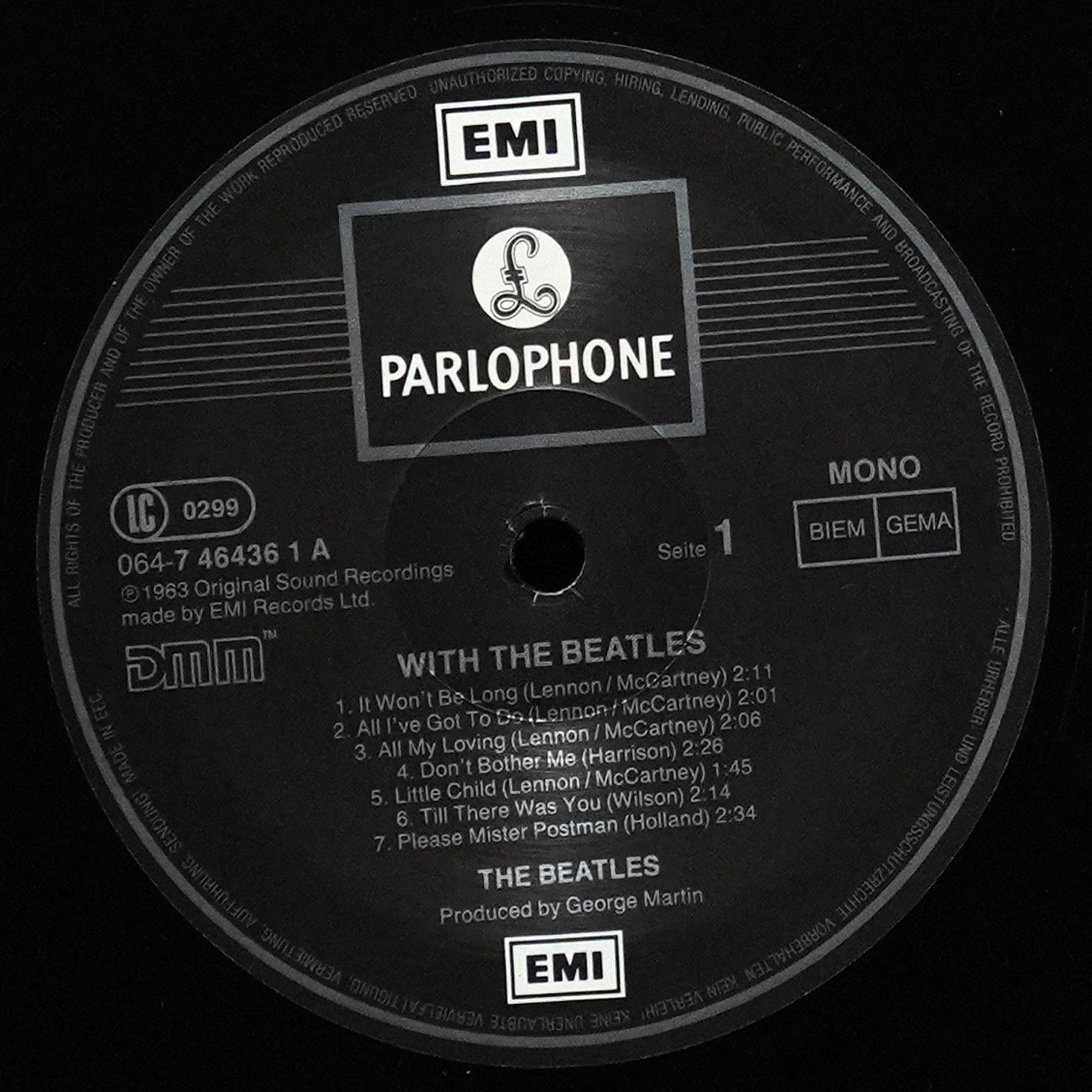 LP Beatles — With The Beatles фото 3