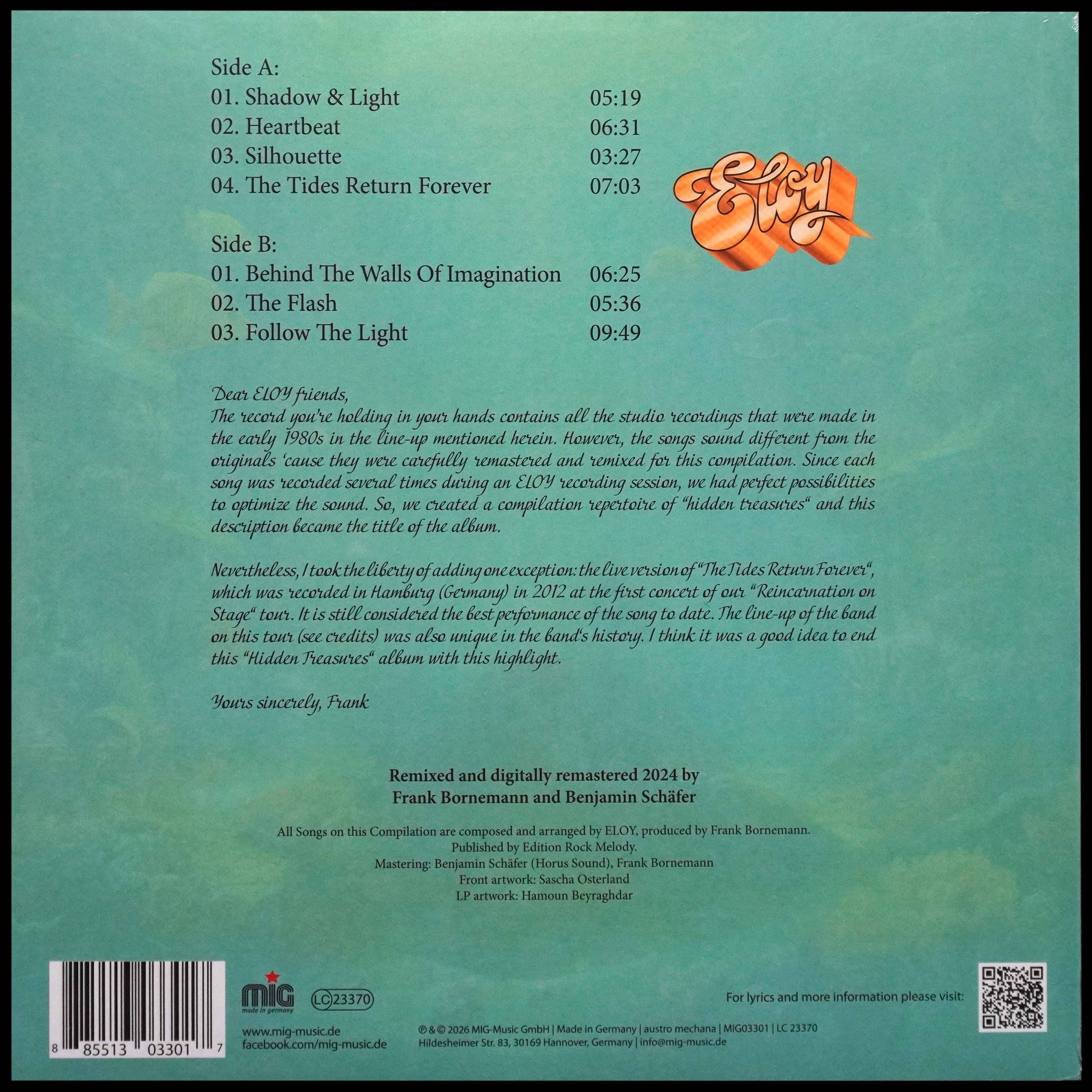 LP Eloy — Hidden Treasures фото 2