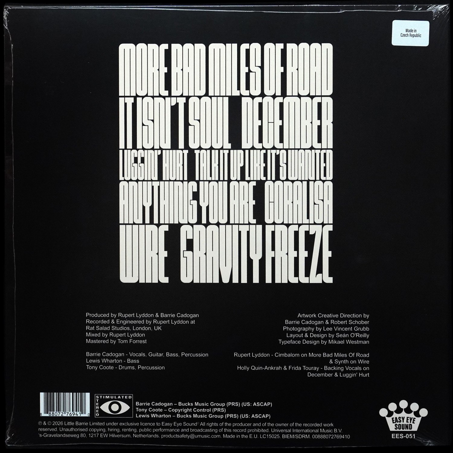 LP Little Barrie — Gravity Freeze (цветной винил) фото 2