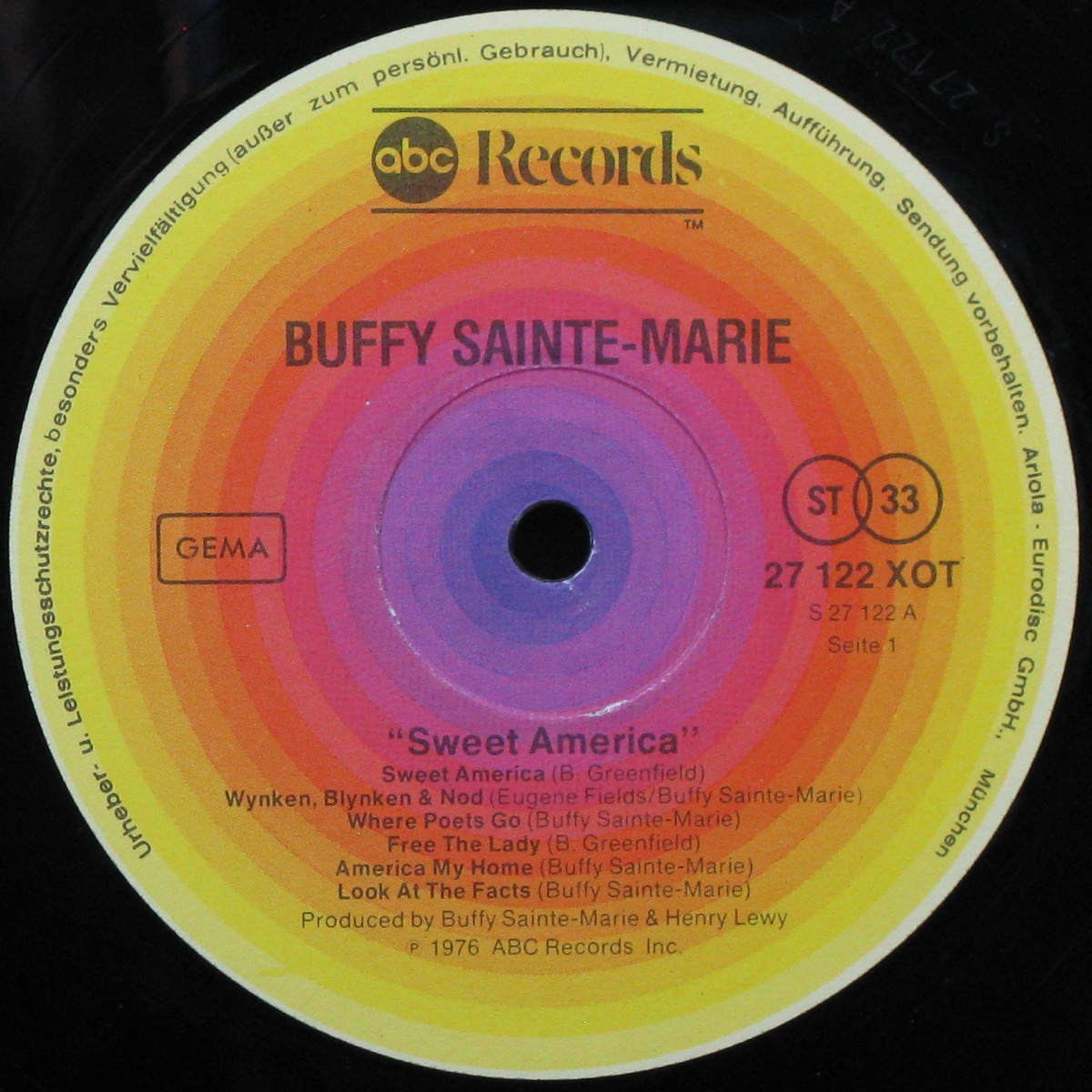 LP Buffy Sainte-Marie — Sweet America фото 2
